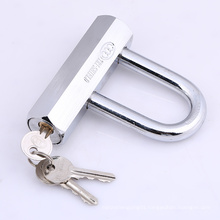 Hexagonal Round Steel U Padlock 110mm with Chrome Plated